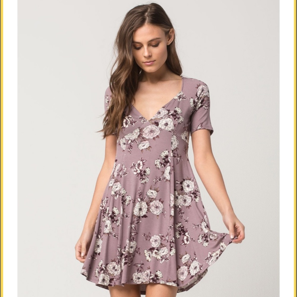 Socialite floral purple Dress